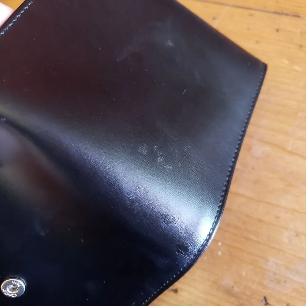 Authentic Cartier Leather Compact Unisex Wallet Black Designer Classic Piece